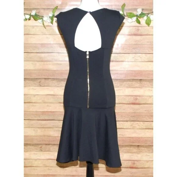 Kate Young Ladies Black Dress Size 2 Fit And Flare Back Zip Whimsy Goth - Picture 6 of 12
